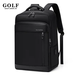 GOLF Men's Backpack Work Waterproof Business Travel Backpack with Charging Port Keychains 17.3 Inch Laptop Bag Hard Shell Large