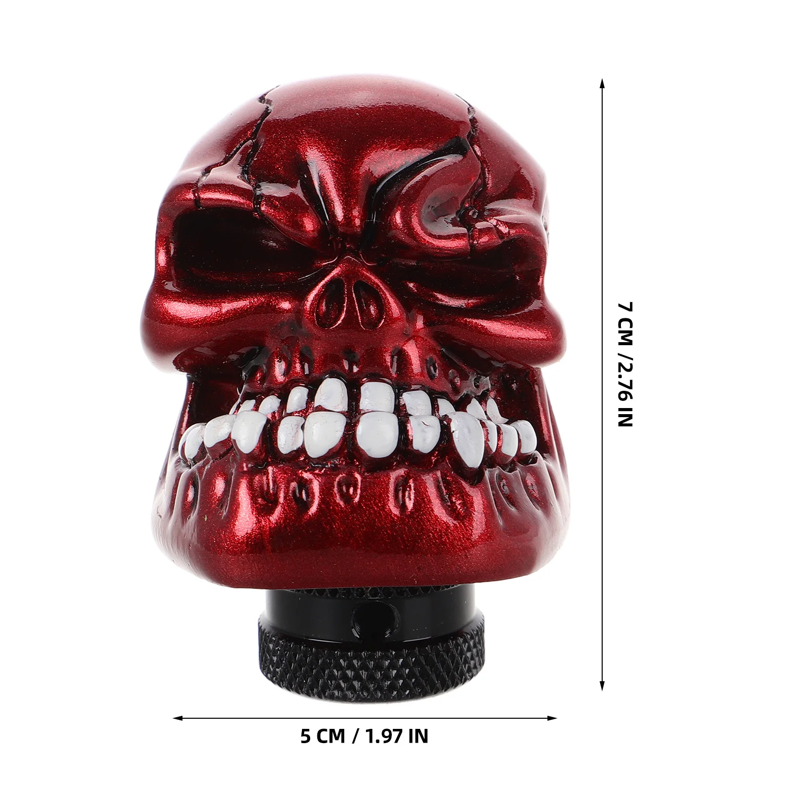 الجمجمة والعتاد التحول المقبض الراتنج دليل سيارة شيفتر مقبض العالمي صالح دائم عصا التحول ملحق لنقل السيارات #4