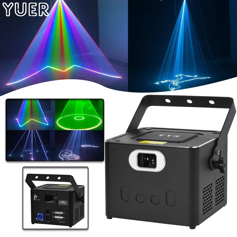 

ILDA RGB 8W Laser Scanner Beam Stage Lighting 30KPPS Animation Professionl Projector DJ Disco Bar Club Laser Show Equipment Lamp