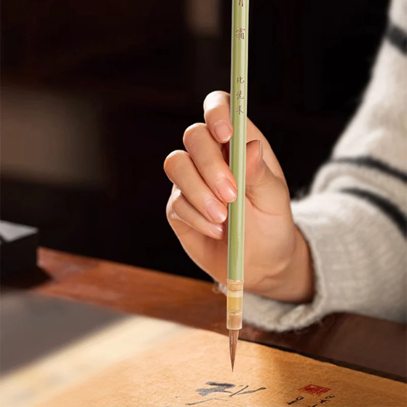 رقيقة خط الخط فرشاة Shoujinti مخصصة للكتابة فرشاة الصوف ابن عرس الذئب مرونة الشعر Xiaokai فرشاة لوازم الرسم الفني