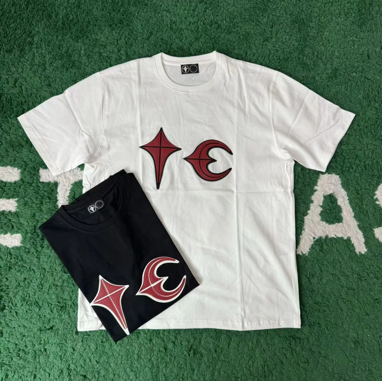 

Кожаные повседневные футболки High Street Thug Club со звездами и луной, модная универсальная футболка высшего качества, мужская одежда, женская одежда