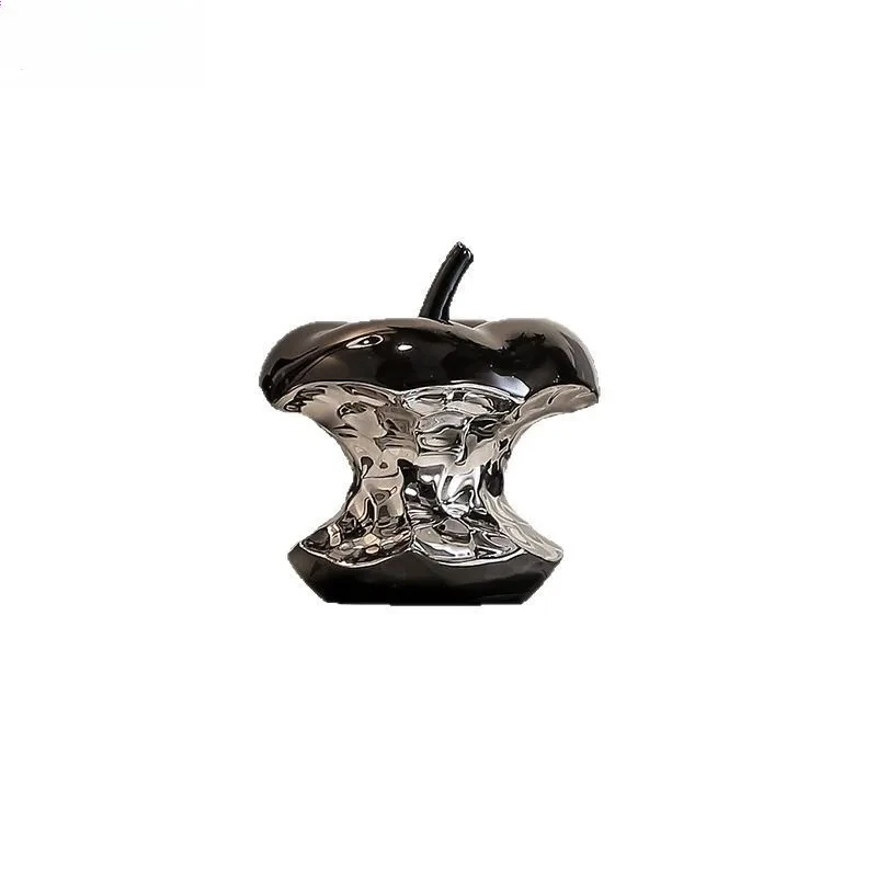 

Simulated Apple Ceramic Ornaments Creative Electroplated Ceramic Ornaments Home Livingroom Officedesk Display Cabinet Decoration