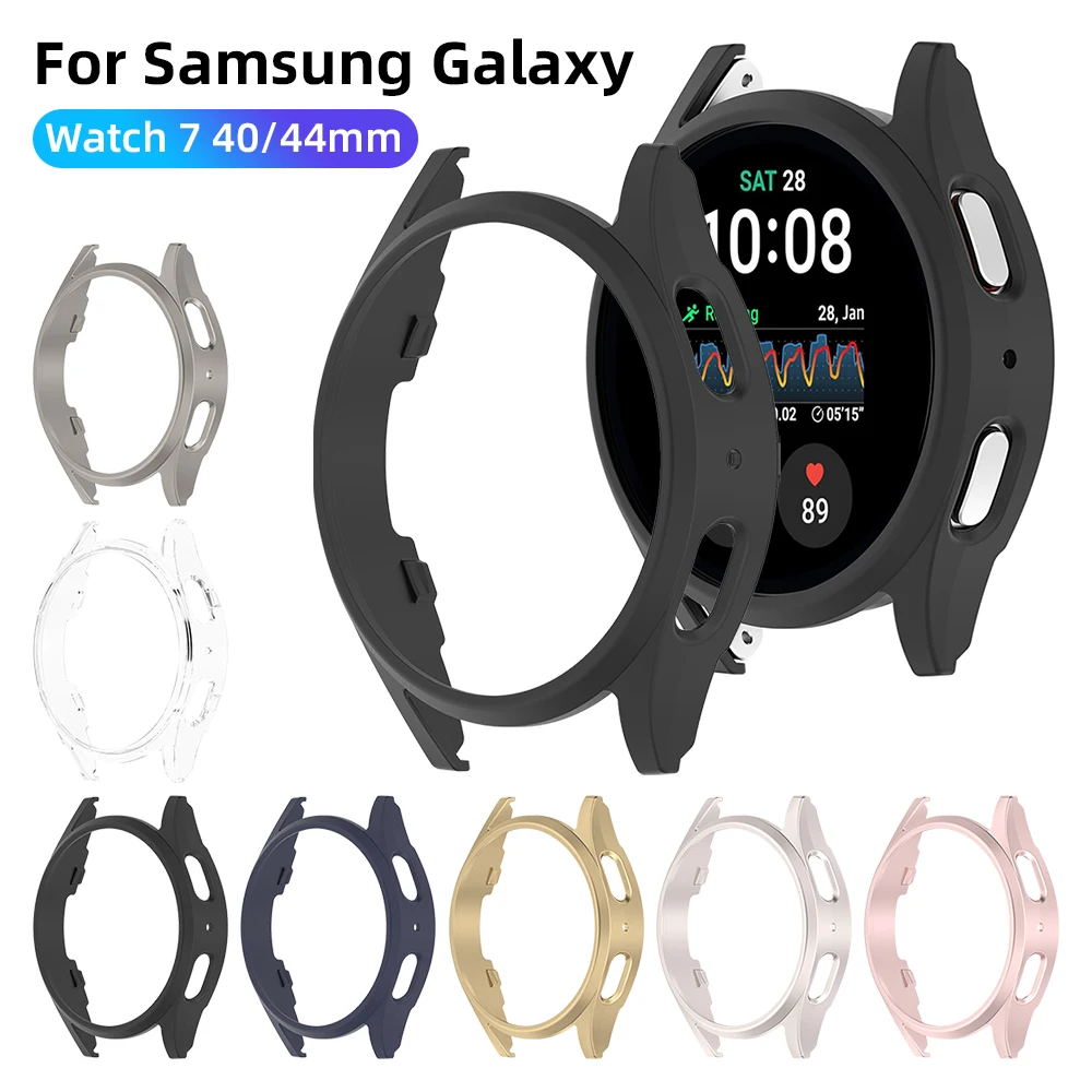 Beschermhoes Voor Samsung Galaxy Watch 7 44Mm 40Mm Bumper Shell Beschermhoes Voor Samsung Watch7 Smartwatch Accessoires