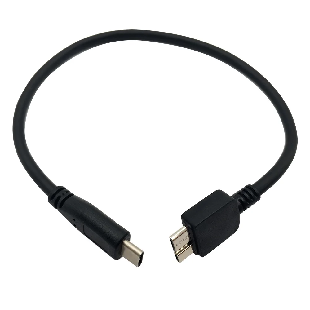 25CM USB 3.1 Type C to USB 3.0 Micro-B Data Cable for Apple MacBook pro Chromebook Pixel External Hard Drive - 0.25m Length
