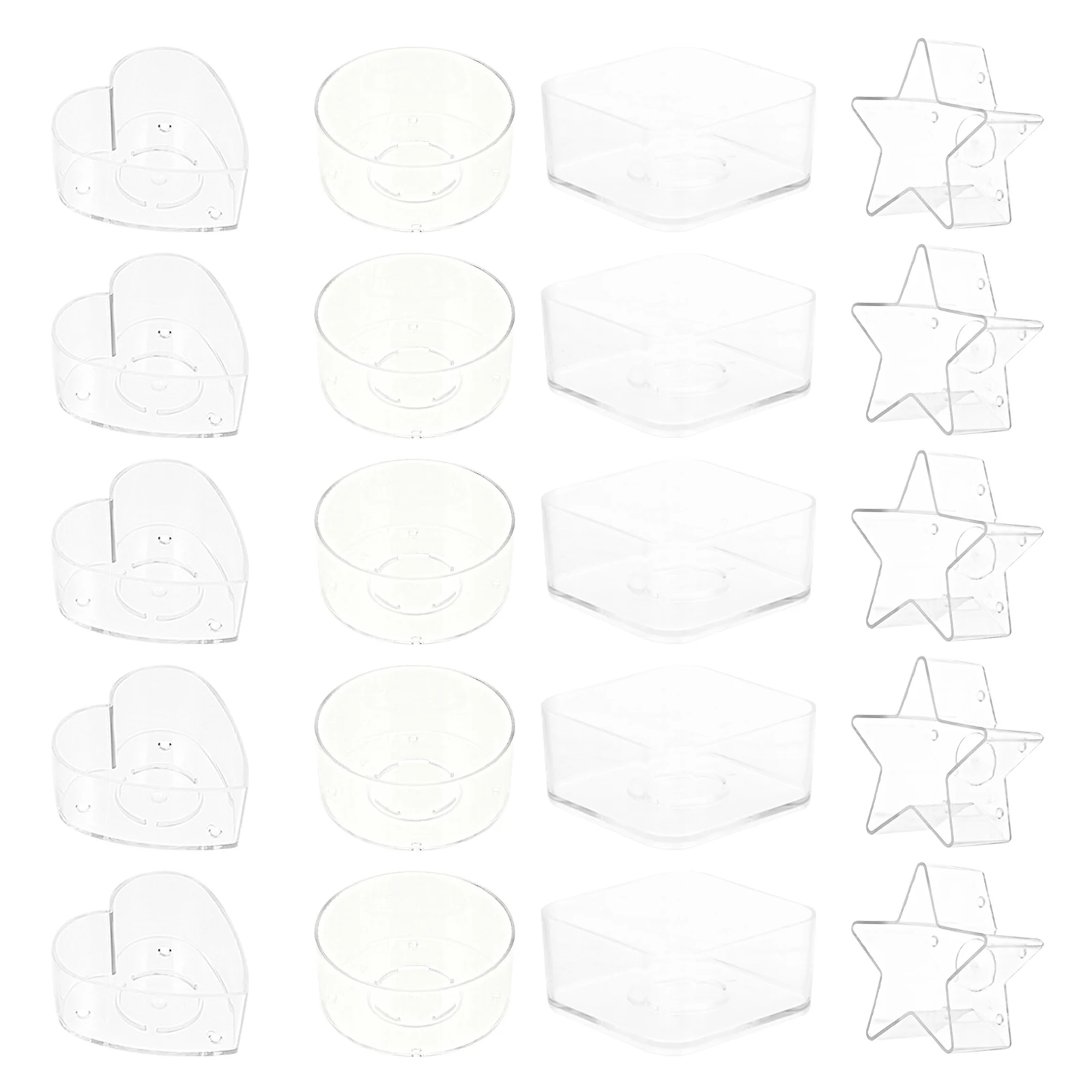 

20 Pcs Box Containers Plastic DIY Crafts Organizing Beads Screws Candies Buttons Coins Cosmetics Lightweight Durable
