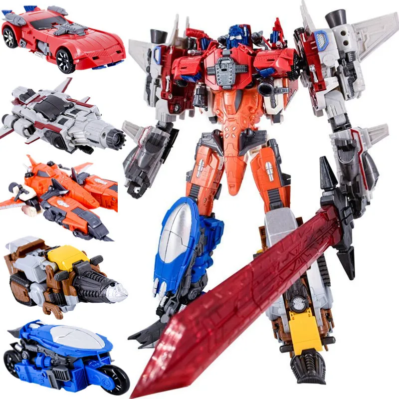 Weijiang 5 IN 1 NEW Transformation Movie Toys Anime Predaking Devastator Robot KO G1 Action Figure Aircraft Model Kids Boys