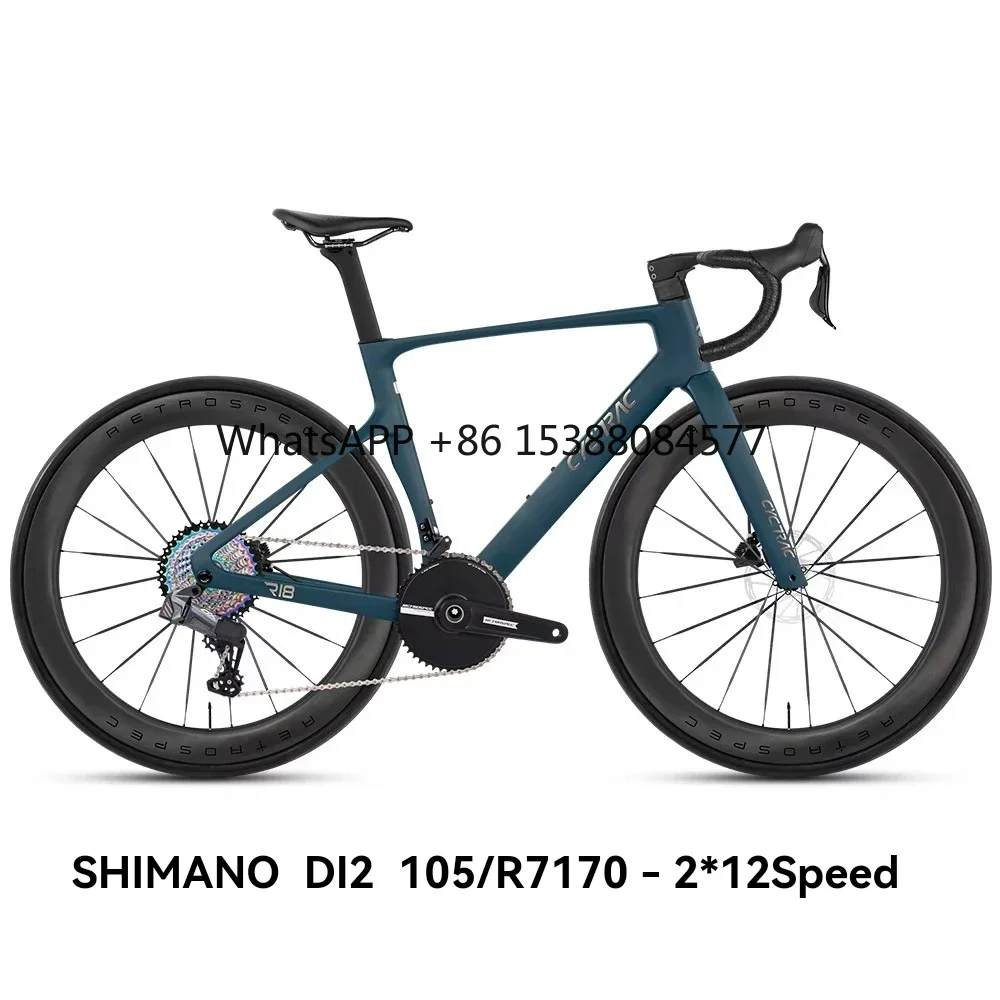 Bicicleta de Carretera TWITTER R18 Racing Edition Ultra Light 105R7120-24S7.8kg de Fibra de Carbono T1000 con Transmisión Electrónica EDS-GEX-13s RS-24S