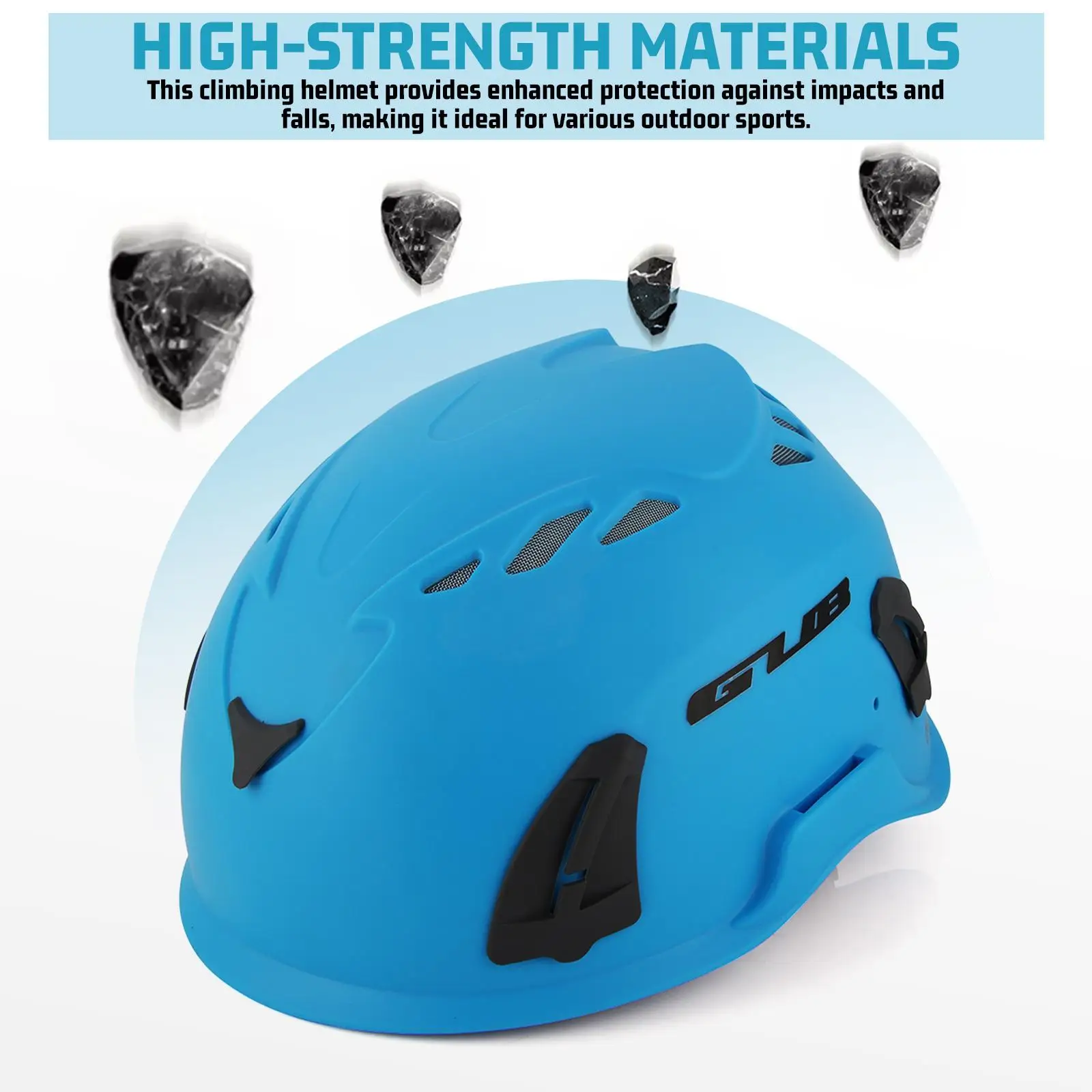 Downhill Rescue Hard Hat Construction Mountaineering Equipment Accessories Orange Hats with Chin Strap