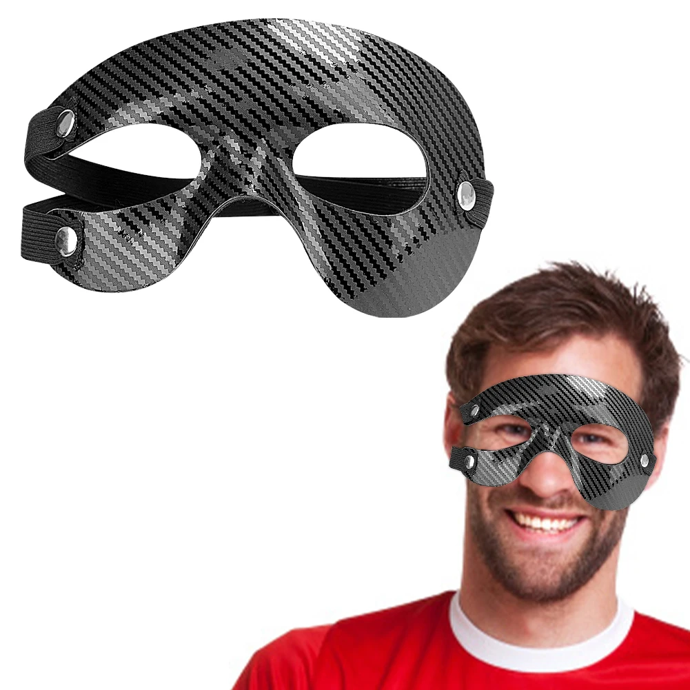 Half Face Sports Face Mask Shatterproof Athletic Facial Cover Protective Basketball Nose Guard Adjustable for Broken Nose