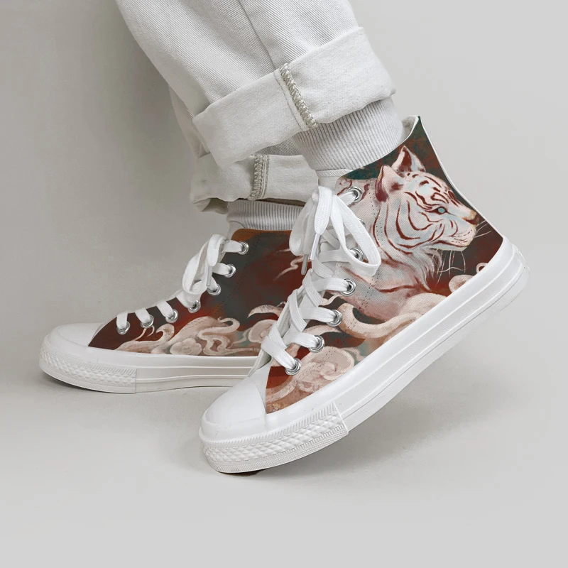 Amy and Michael – baskets en toile pour femmes, chaussures unisexe, Design Original, tendance, tennis pour adolescentes, Graffiti