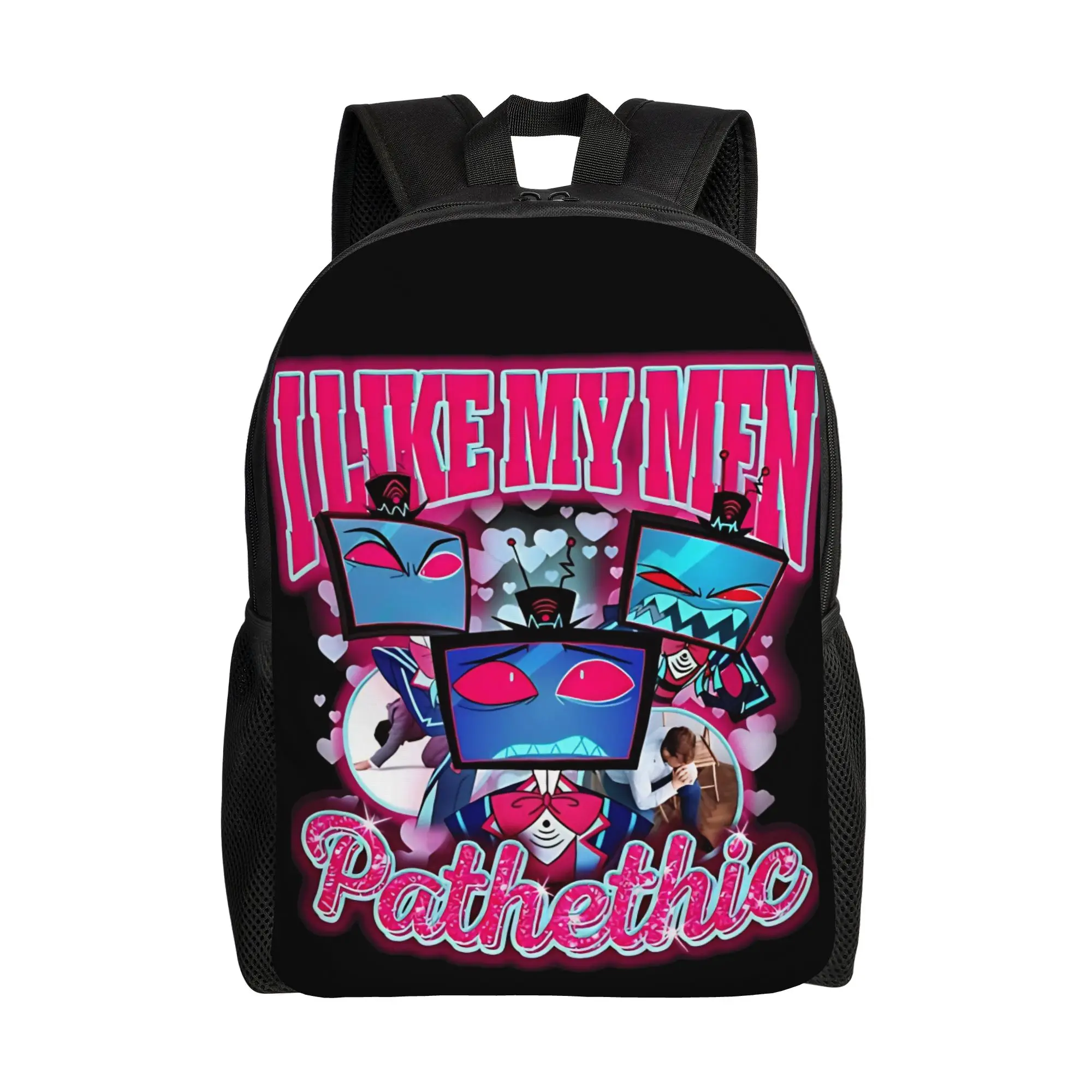 

Рюкзак Vox Hazbinsn Hotels I Love My Pathethicc, уличный рюкзак для мужчин, школьные сумки Kawaii, дизайнерский прочный рюкзак