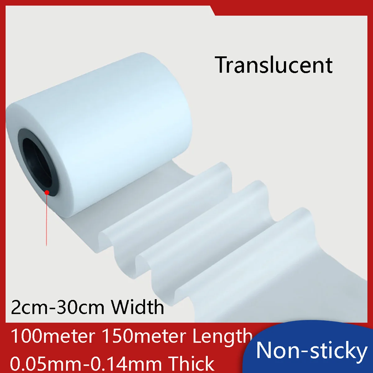 Ultrasonic Bonding Film Non-adhesive Semi-transparent for Smooth Surface 2cm-30cm Width 100meter 150meter Length