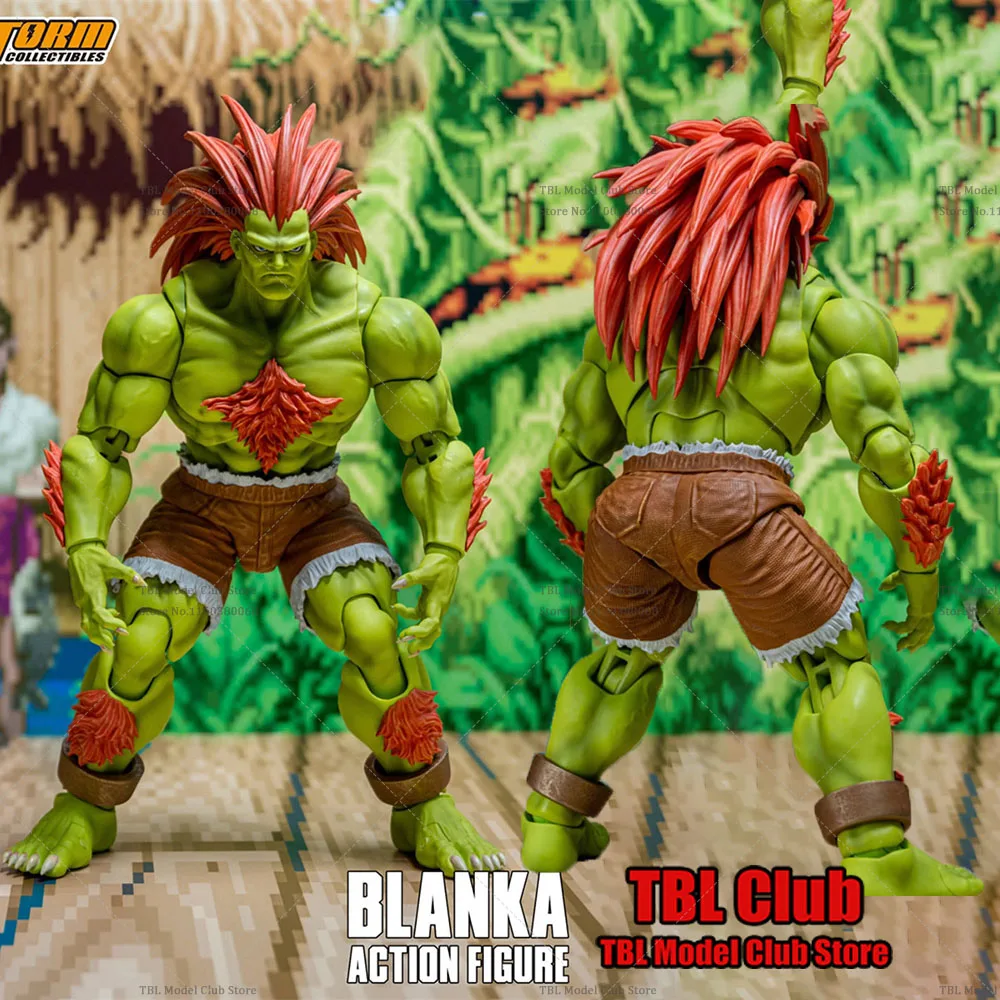 In Stock Original Strom Toys CPSF25  1/12 Collectible The Final Challengers Blanka Action Figure with 4 Interchangeable Heads