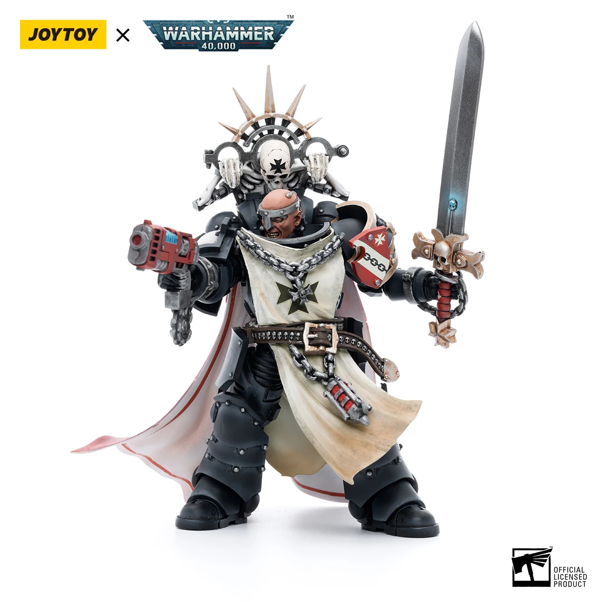 مجسمات الأكشن JOYTOY Warhammer 40k 1/18 Black Templars Marshal Baldeckrath