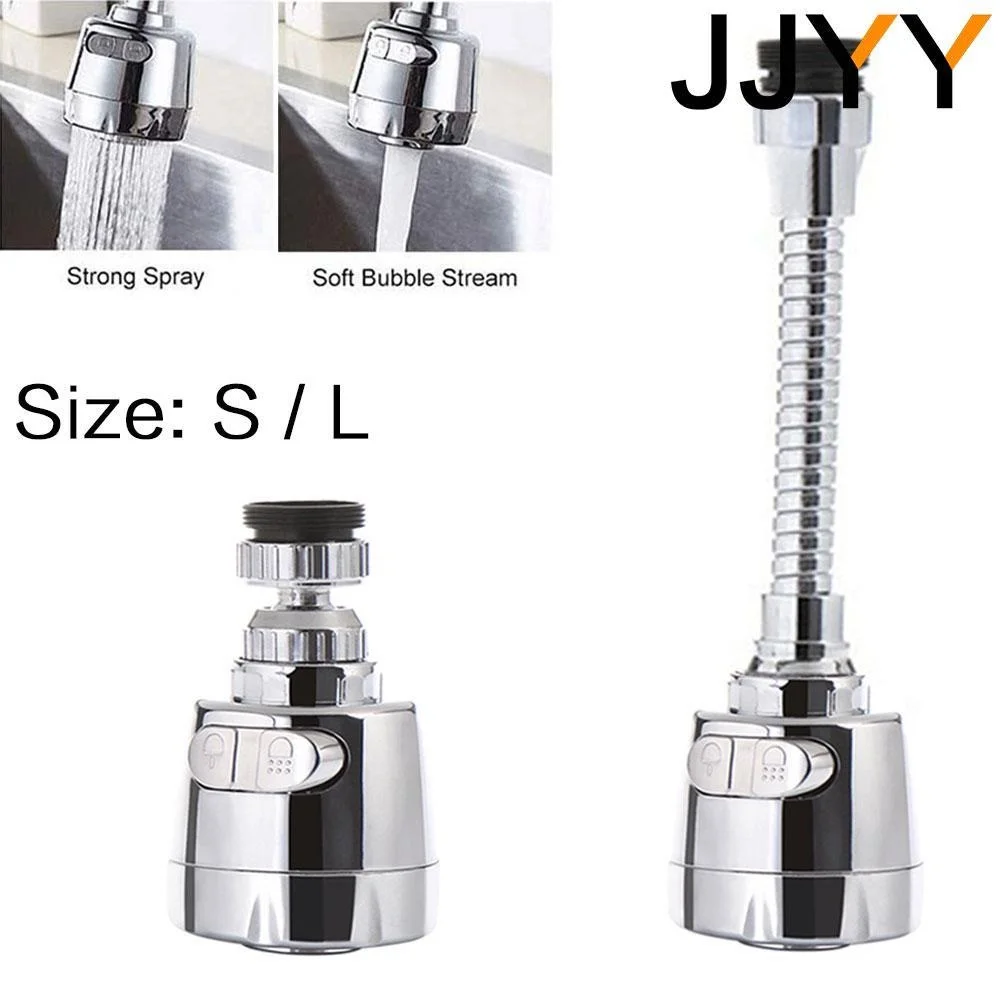 JJYY S/L Universal Faucet 360 Degree Rotating Tap Filter Tip Water Bubbler Faucet Anti-Splash Economizer Kitchen Supplies