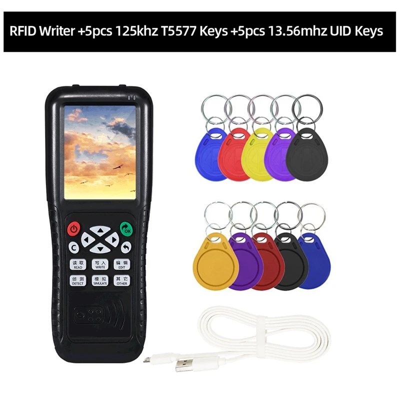Top Deals RFID Copier With Full Decode Function Smart Key NFC IC ID Duplicator Reader Writer ( T5577 Key UID Key)