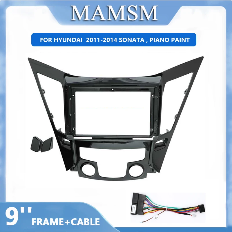 

9 inch Car Radio Frame Kit For HYUNDAI 2011-2014 SONATA Auto Stereo Panel Mounting Bezel Faceplate Center Console Holder Fascia