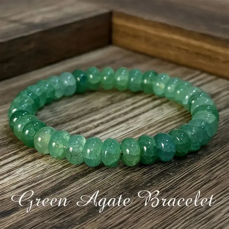 Multicolor Bohemian and Retro Style Elegant Agate Anti Anxiety Natural Stone Bracelet for Men Women Perfect Gift for Relaxation