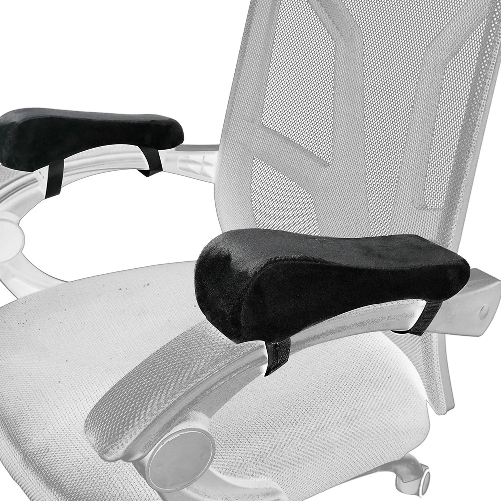 1Pc Black single office chair accessories armrest cushion memory foam armrest cushion home office chair comfortable elbow pillow