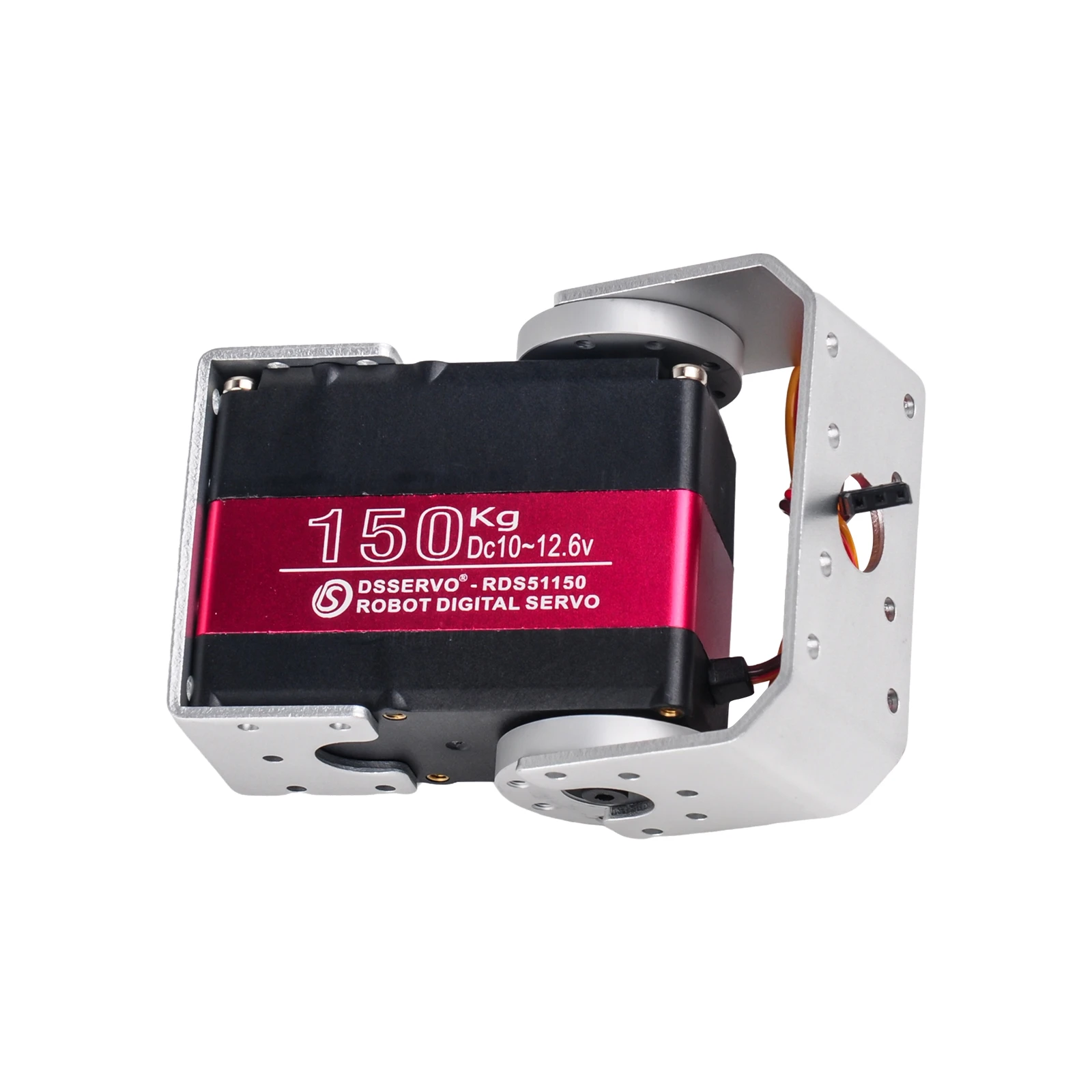 4PCS RDS51150 150KG Servo digitale ad alto coppia Servo robotico in metallo a doppio albero con staffa di montaggio a U 12V ad alta tensione per robot