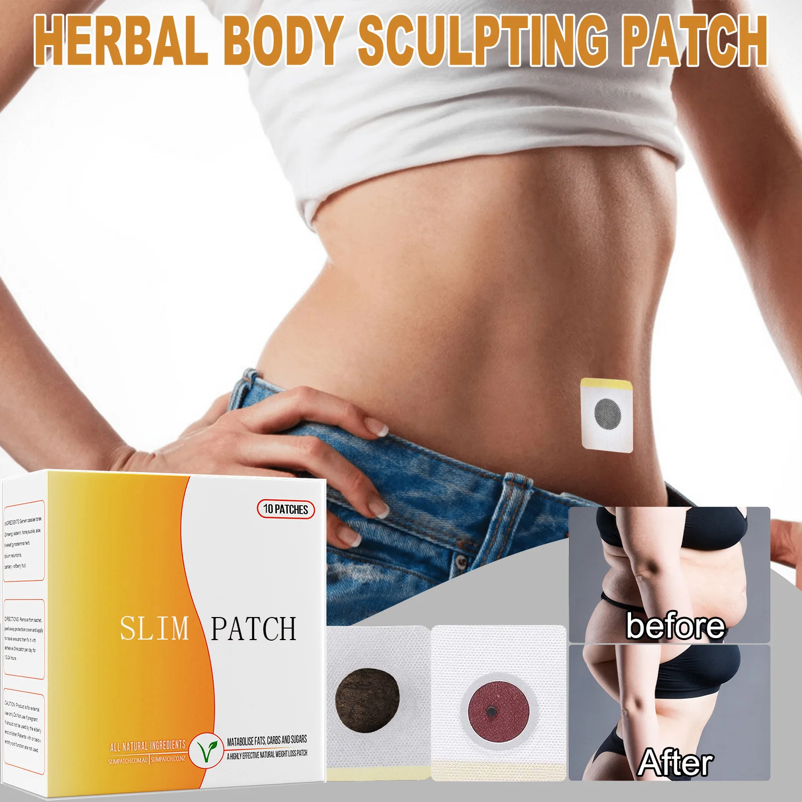 Slimming Navel Plaster Burning Fat Waist Belly Diet Weight Loss Anti Cellulite Patch Products That Actually Work Thin Thighs New