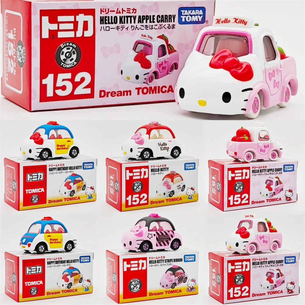 

Takara Tomy Tomica мини-литая под давлением модель автомобиля из сплава Hello Kitty, имитация сплава, коллекционная модель автомобиля, игрушечный автомобиль, подарочные украшения