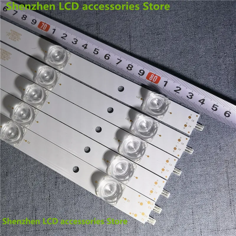For  LED43D10A  LED43D10B  LED43D10A/B-01 30343010213    850MM 3V 10LED 43inch use 100%new LCD TV backlight bar