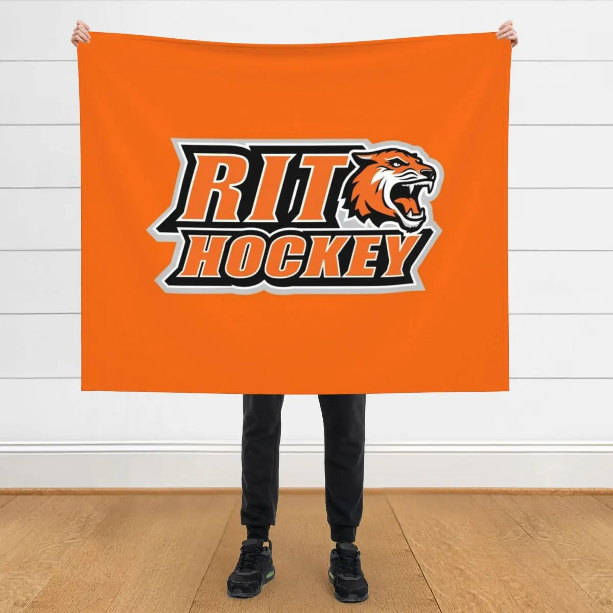 

RIT Hockey ice hockey icons Throw Blanket Picnic Quilt heavy to sleep sofa bed Blankets