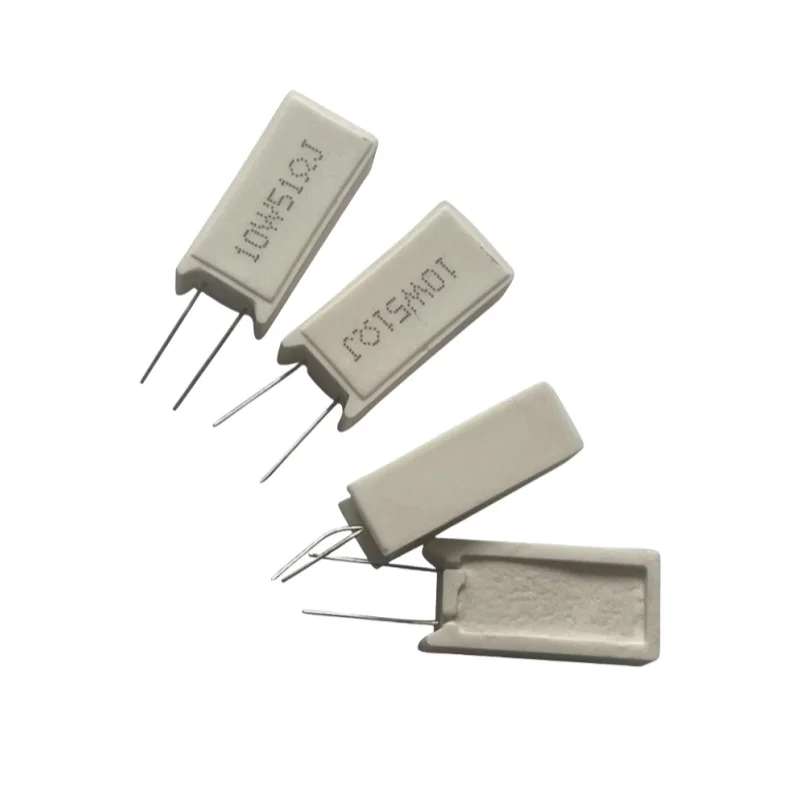 5PCS 10W Vertical cement resistor 5% 0.1 ~ 10K, 0.1R, 0.5R, 1R, 10R, 100R, 0,22, 0,33, 0,5 1 2, 5 8 10 15 20, 25 30 100,ohm