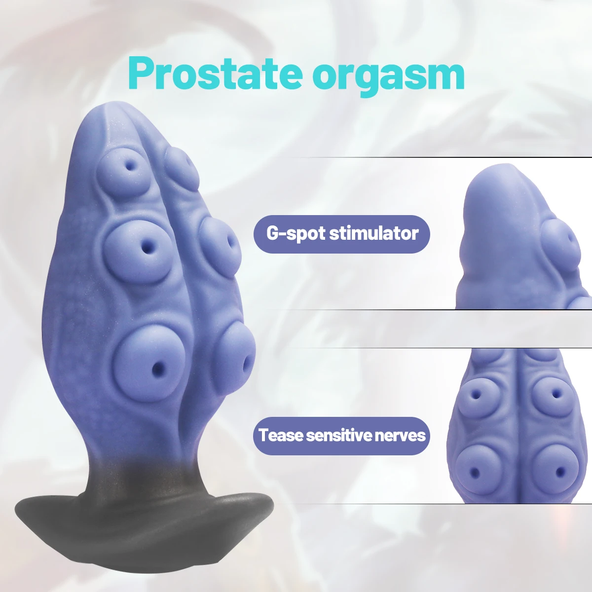 Body-Safe Liquid Silicone Alien Tentacle Anal Plug Easy to Use and Clean Perfect For Healthy Intimate Pleasure Adult Sex Toy Gay - view 2