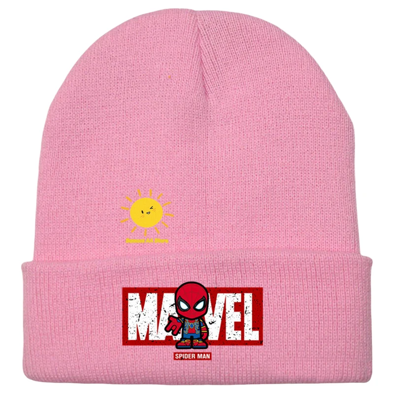 BEAST KINGDOM Marvel Spider Man Beanie Hats Man Dead-pool Knitting Hat Kpop Thermal Elastic Men Unisex Caps for Adult Unisex Kid