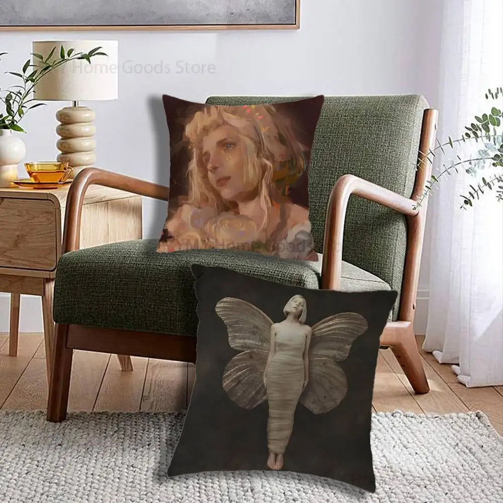 All My Demons Greeting Me As A Friend Cartoon Printing Pillowcase Customized Pillow Cover for Sofa Home Decor