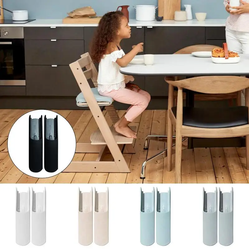 Baby Highchair Accessories Safety Anti-slip Leg Pad Feet Insert Dining Chair Detachable Floor Protector for Stokk High Chairs