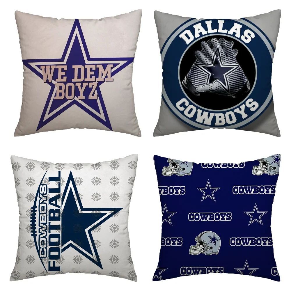 Home and Decoration Dallas Cowboys Throw Pillow Covers 45x45 Cushions Cover Luxury Living Room Decoration Decorative Pillowcase