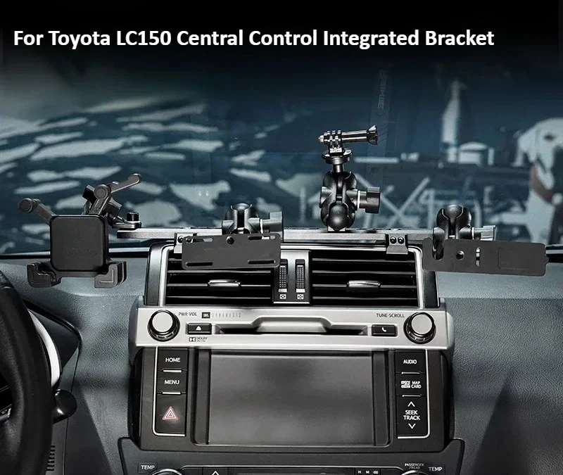 

For Toyota Prado LC150 2017-2024 Dedicated Car Mount System Heavy Duty Center Console Bracket Kit, Interior Accessories