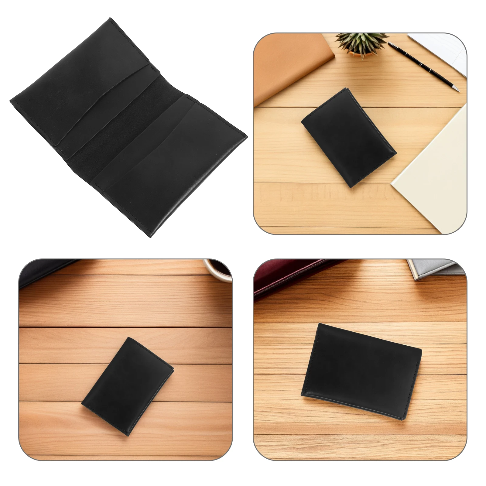

Men'S Bank Organizer Credit Case Envelope Clip Pouch Portable Name Case Small Business Organizer Front