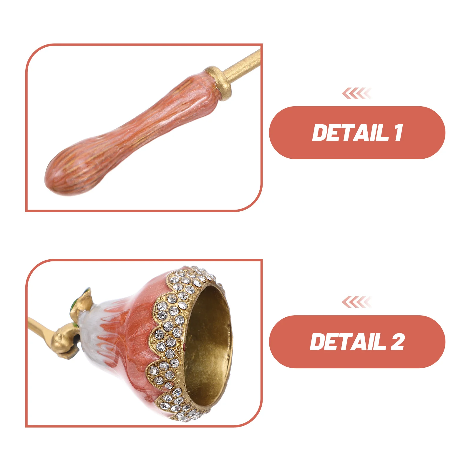 ريفي السنافر خمر زهرة تصميم مقبض طويل الفتيل طفاية آمنة أنيقة ديكور المنزل ملحق ريفي الفتيل Snuffer