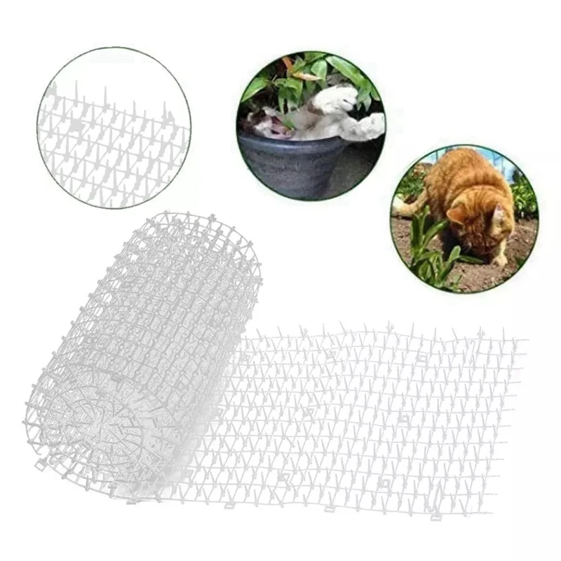 5X Household Garden Cat Scat Mat Prickle Strip Anti Cat Dog Repellent Deterrent Spike Mat Garden Flower Plant Protector