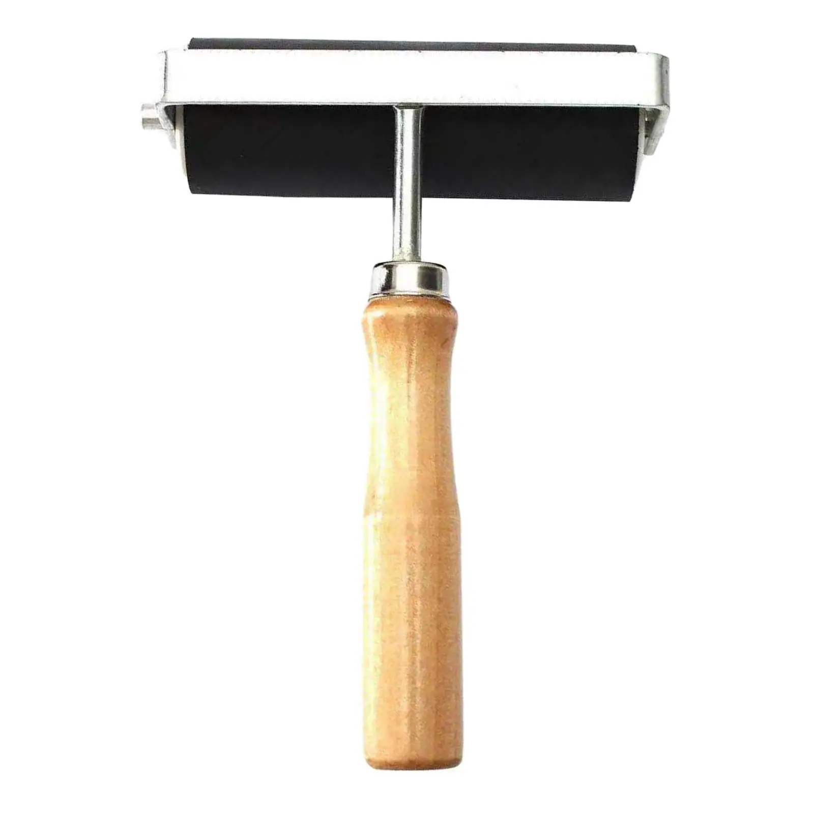 Rubber Roller Wood Handle Anti Skid Glue Brayer for Stamping Arts Crafts