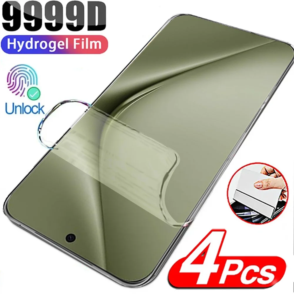 4 PCS Hydrogel Film For Huawei Mate 60 50 30 40 Pro Screen Protector For Huawei Pura 70 Ultra P60 P40 P50 Pro P30 Lite Soft Film