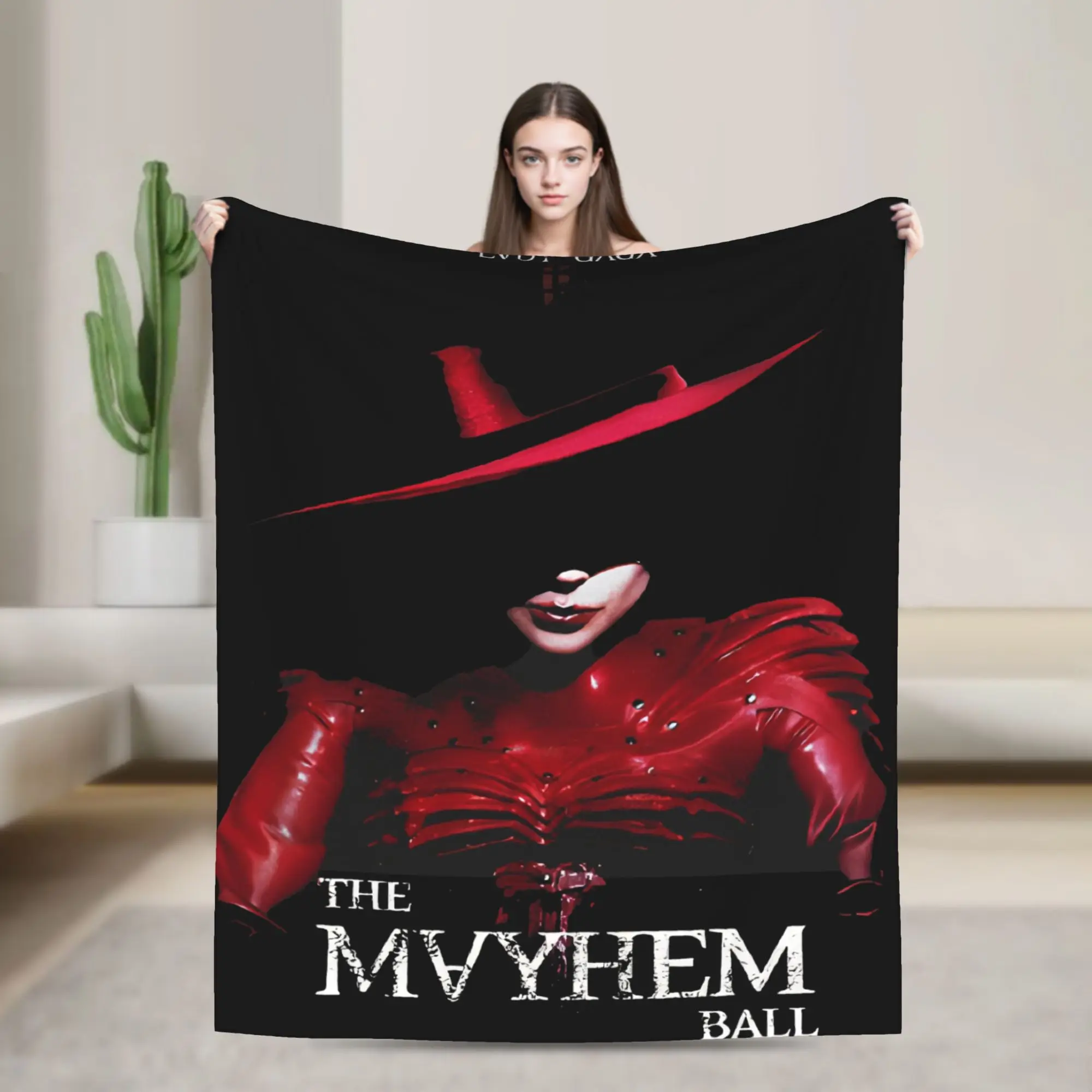 

Lady Gaga The Mayhem Ball Tour 2025 Blanket Multi-size Soft Fuzzy Plush Throw Blankets for Couch Sofa and Bed
