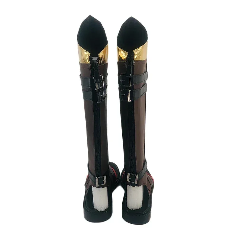 

Wiwiwi 123RealCos аниме игра Genshin Impact Thoma Goro обувь модные ботинки на заказ 34-45 размер унисекс ботинки для косплея