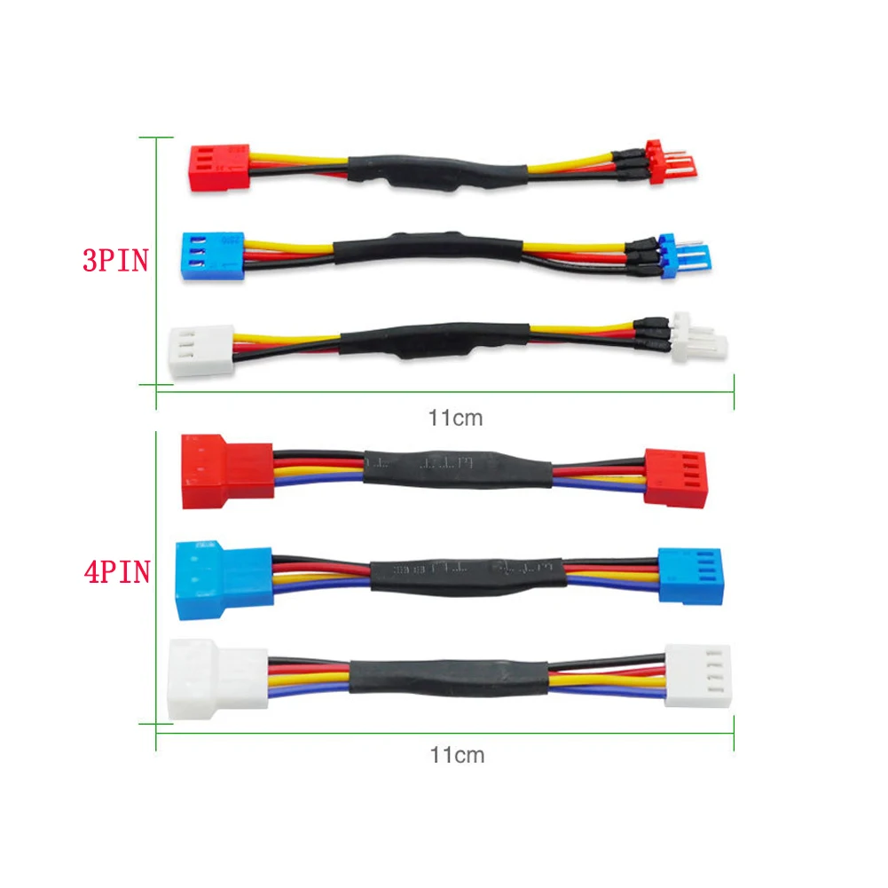 3/4 Pin PC Case Fan RPM Speed Reduction Connector Resistor Cable Fan Silent Mode CPU Fan Speed Resistor Slow Down Cable