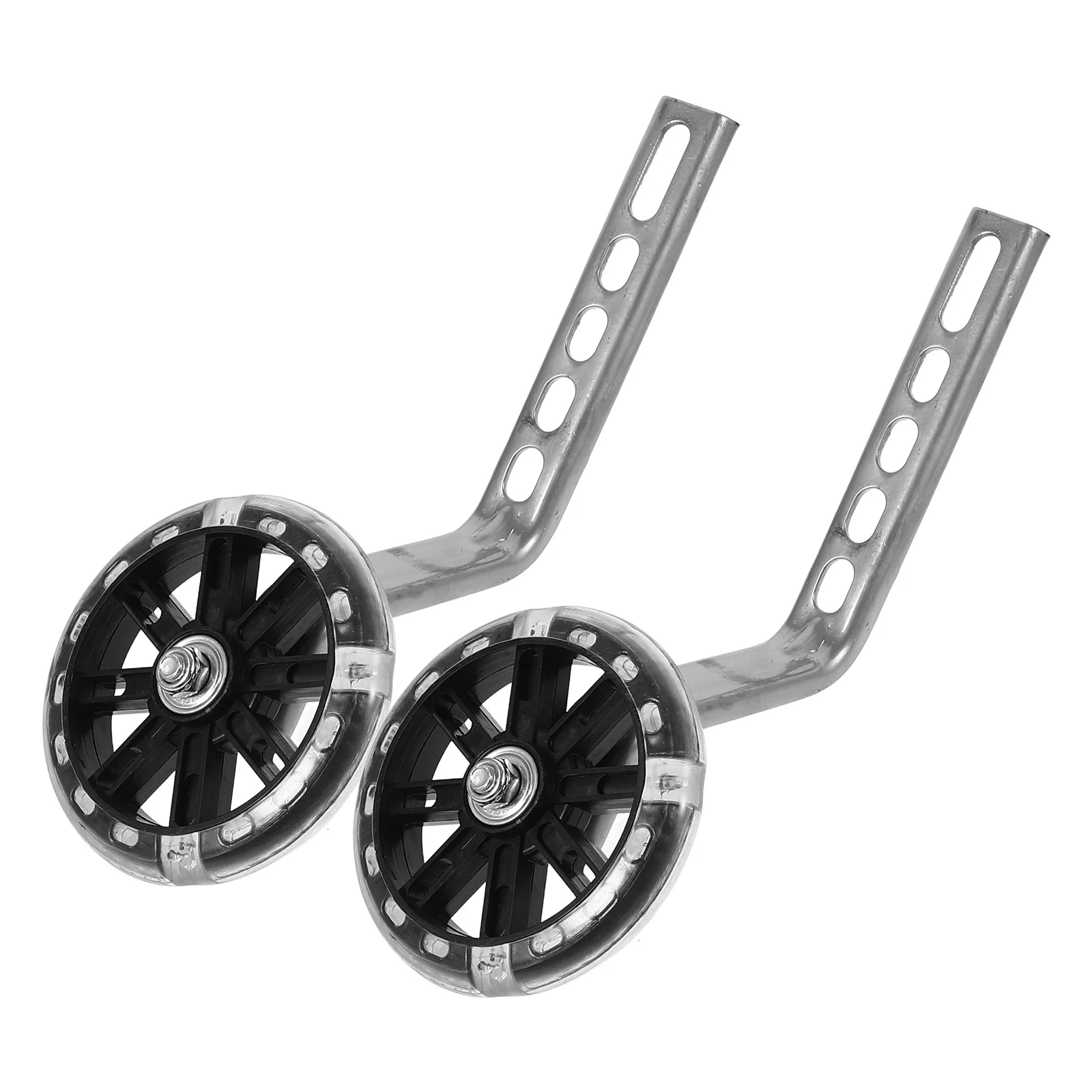

1 set 1 Set Of Flashing Training Wheels Led Light Up Bike Stabilizers For Bicycle Balance Learning Wear-Resistant