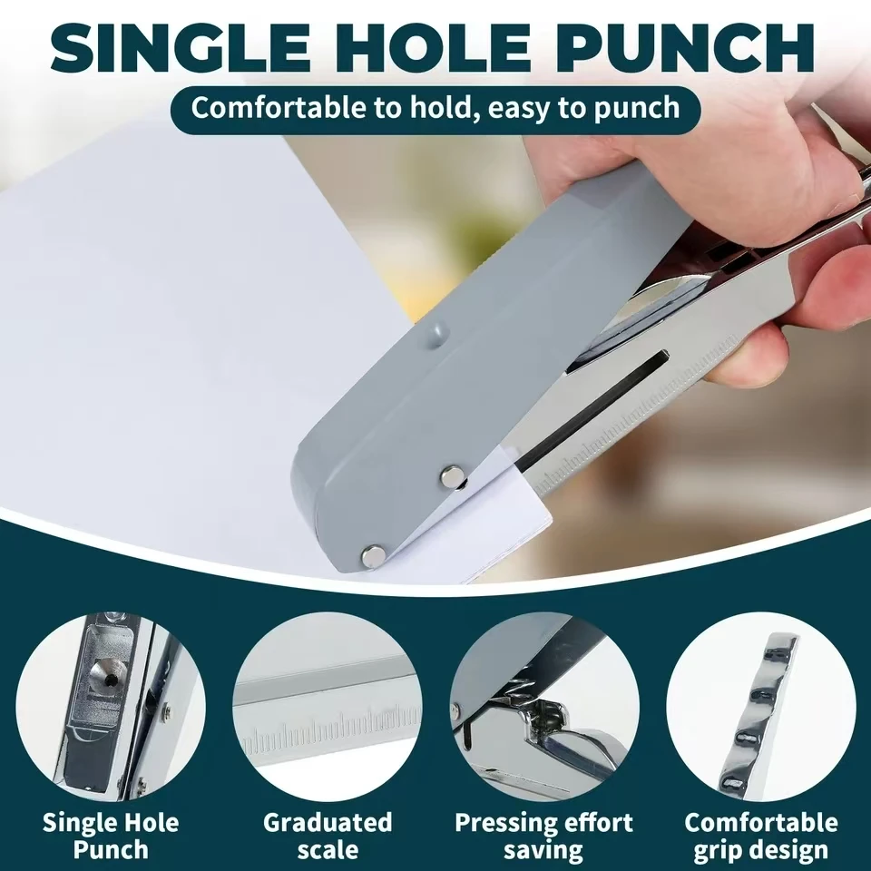 Multifunctionele Perforator Machine Handleiding Enkel Gat Student Briefpapier Bindmiddel Papier Puncher Multifunctionele Boor