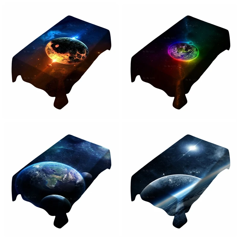 Mysteries Of The Universe Earth Planetary And Space Atmosphere Themes Waterproof Tablecloth By Ho Me Lili Tabletop Decor