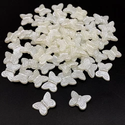 50 pcs/lot Beige Color Small Butterfly Shape Beads Acrylic For Jewelry Making Pendant Necklace Bracelet Handmade DIY