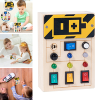 1 Set Kids Lights Busy Board Montessori Sensory Toys Switch Games Activity Board Thinking Education Baby Travel Toys 2-6year