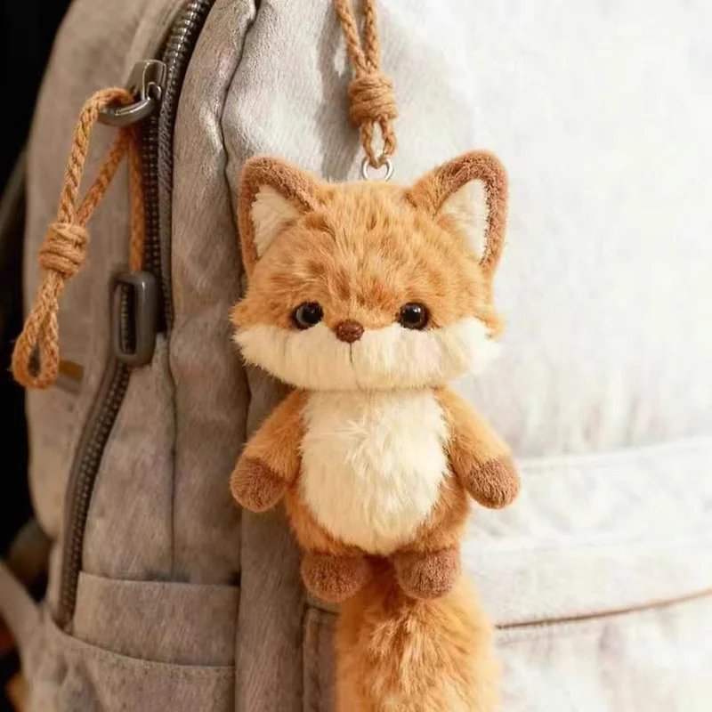 

Warm Fox Pocket Hanging Ornament For Girls Keychain Bag Hanging Decoration