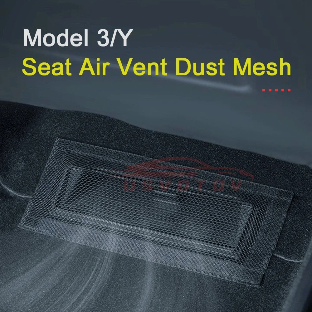 Air Outlet Cover For Tesla Model 3 Y Under Seat Anti-Blocking Dust Protective Net Car Styling Interior Modification Accessories